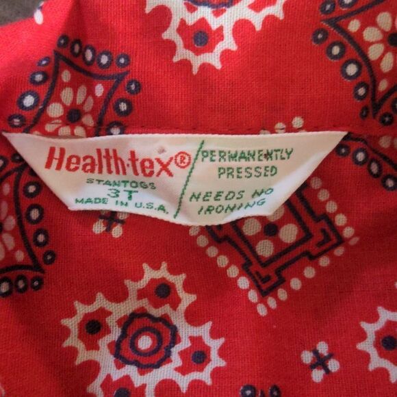 Healthtex vintage red paisley print top size 3T‎ - Picture 2 of 6
